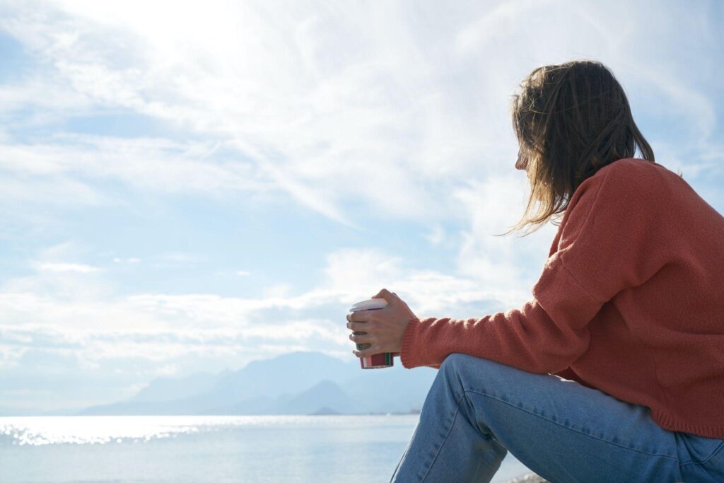 Women thinking about real estate